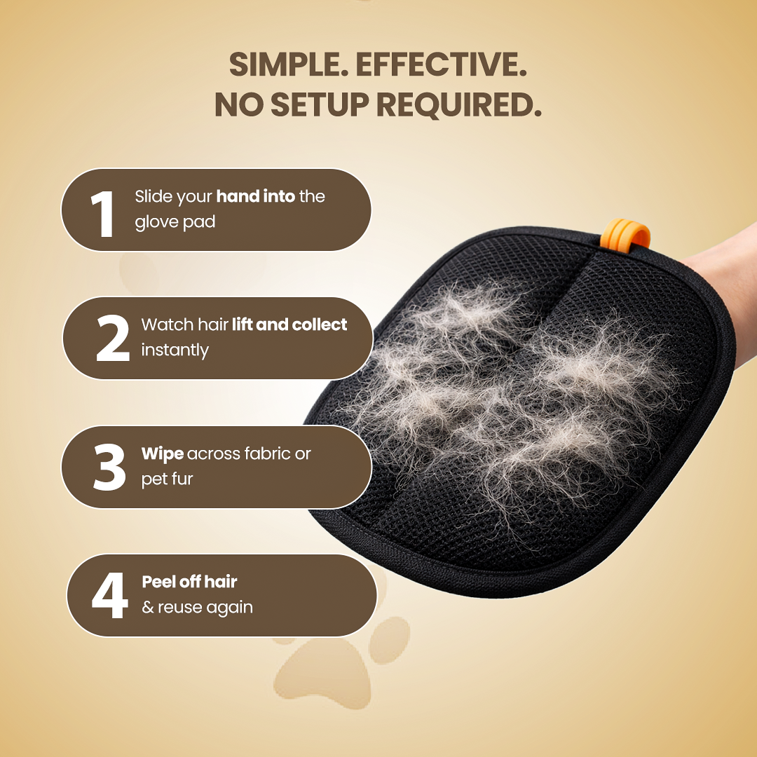 Pet Hair Cleaning Gloves